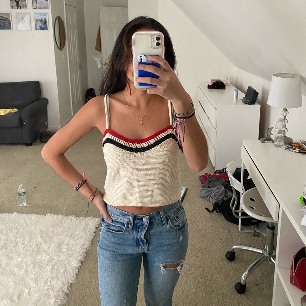 Stripped Crop Top